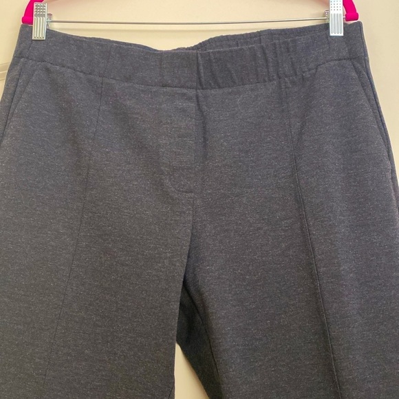 J. Jill Ponte Slim Leg Pants Womens Pull On Elastic Waist Sz L Charcoal Gray - Picture 4 of 10